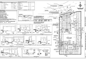 Imperial development drainage site plan